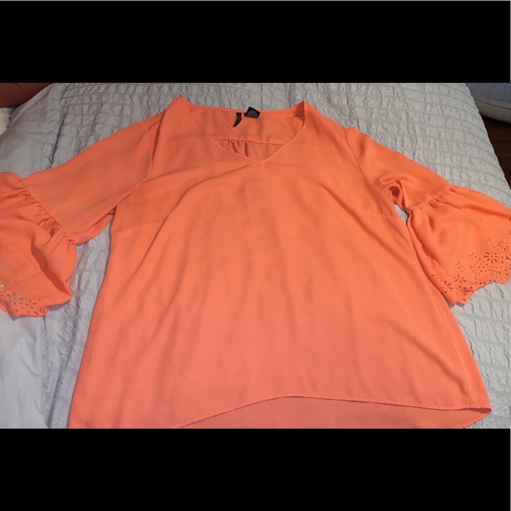Peach blouse